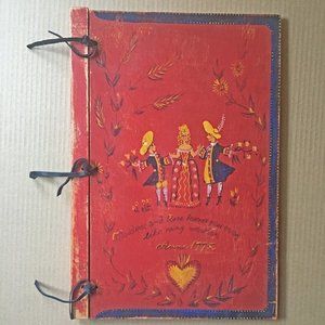 Antique Oversize Wooden Scrapbook (Georgian style)